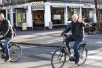 Amsterdam 9 maart 2019
Andre v Duin met partner Martin op de fiets in Amsterdam.