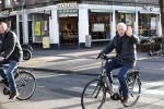 Amsterdam 9 maart 2019
Andre v Duin met partner Martin op de fiets in Amsterdam.