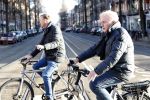Amsterdam 9 maart 2019
Andre v Duin met partner Martin op de fiets in Amsterdam.