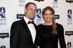 Hilversum 11 maart 2019
Uitreiking BUMA prijzen in studio 21. Armin v Buuren met zijn vrouw en compagnons
