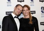 Hilversum 11 maart 2019
Uitreiking BUMA prijzen in studio 21. Armin v Buuren met zijn vrouw en compagnons
