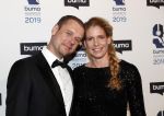 Hilversum 11 maart 2019
Uitreiking BUMA prijzen in studio 21. Armin v Buuren met zijn vrouw en compagnons