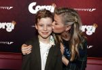 Amsterdam 10 februari 2019
Premiere Corgi in pathe arena. Bridget Maasland kwam met haar zoon Mees ouders en vrienden