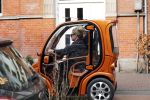 Amsterdam 28 februari 2019
Connie Witteman met een vriendin in haar Biro karretje ( Connieâ€™s creative car concept)