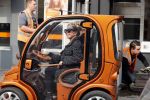 Amsterdam 28 februari 2019
Connie Witteman met een vriendin in haar Biro karretje ( Connieâ€™s creative car concept)