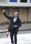 Amsterdam 1 februari 2019
Eugene v Dun ( ex partner  Connie bWitteman) arriveert bij de rechtbank van Amsterdam ivm zaak over de inbraak bij Connie op de pc hooftstraat.
