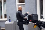 Amsterdam 8 maart 2019
Humberto Tan op zijn BMW motor.