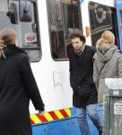 Amsterdam 9 maart 2019
Jesse Klaver met zijn persvoorlichtster Lot Feijen in Amsterdam