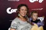 Amsterdam 10 februari 2019
Premiere Corgi in pathe arena.  Jessica Mendels met dochter IIse en dochter Eva Keesje