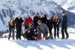 Lech 25 februari 2019
Koning Willem-Alexander, Koningin MÃ¡xima, Prinses Beatrix, Prins Constantijn, Prinses Laurentien en de prinsessen Amalia, Alexia en Ariane samen met Eloise, Leonore en Claus-Casimir tijdens de fotosessie tijdens de wintersportvakantie in Lech.