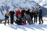 Lech 25 februari 2019
Koning Willem-Alexander, Koningin MÃ¡xima, Prinses Beatrix, Prins Constantijn, Prinses Laurentien en de prinsessen Amalia, Alexia en Ariane samen met Eloise, Leonore en Claus-Casimir tijdens de fotosessie tijdens de wintersportvakantie in Lech.