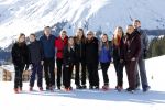 Lech 25 februari 2019
Koning Willem-Alexander, Koningin MÃ¡xima, Prinses Beatrix, Prins Constantijn, Prinses Laurentien en de prinsessen Amalia, Alexia en Ariane samen met Eloise, Leonore en Claus-Casimir tijdens de fotosessie tijdens de wintersportvakantie in Lech.