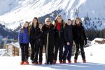 Lech 25 februari 2019
Koning Willem-Alexander, Koningin MÃ¡xima, Prinses Beatrix, Prins Constantijn, Prinses Laurentien en de prinsessen Amalia, Alexia en Ariane samen met Eloise, Leonore en Claus-Casimir tijdens de fotosessie tijdens de wintersportvakantie in Lech.