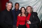 Amsterdam 14 februari 2019
Feestje voor de kluivert dog rescue foundation in het toppers cafe. Patrick en Rossana Kluivert met Marc v Toren en zijn vrouw.