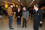 Amsterdam, 16 Februari 2019
Aankomst op Schiphol van Ria Bartling (vriendin oud-bokser Rudi Lubbers) samen met Dr. Martin Wagtmans in gesprek met Nick Dijkmaan