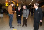 Amsterdam, 16 Februari 2019
Aankomst op Schiphol van Ria Bartling (vriendin oud-bokser Rudi Lubbers) samen met Dr. Martin Wagtmans in gesprek met Nick Dijkmaan