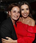 Amsterdam 14 februari 2019
Feestje voor de kluivert dog rescue foundation in het toppers cafe. Rossana Kluivert met Lucienne de Kenter