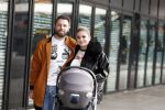 Amsterdam 28 februari 2019
Roxeanne Hazes en haar vriend Erik Zwennes achter de kinderwagen.