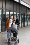 Amsterdam 28 februari 2019
Roxeanne Hazes en haar vriend Erik Zwennes achter de kinderwagen.