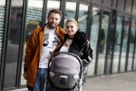 Amsterdam 28 februari 2019
Roxeanne Hazes en haar vriend Erik Zwennes achter de kinderwagen.