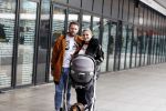 Amsterdam 28 februari 2019
Roxeanne Hazes en haar vriend Erik Zwennes achter de kinderwagen.