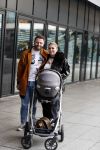 Amsterdam 28 februari 2019
Roxeanne Hazes en haar vriend Erik Zwennes achter de kinderwagen.