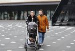 Amsterdam 28 februari 2019
Roxeanne Hazes en haar vriend Erik Zwennes achter de kinderwagen.