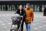 Amsterdam 28 februari 2019
Roxeanne Hazes en haar vriend Erik Zwennes achter de kinderwagen.