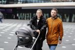 Amsterdam 28 februari 2019
Roxeanne Hazes en haar vriend Erik Zwennes achter de kinderwagen.