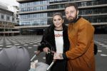 Amsterdam 28 februari 2019
Roxeanne Hazes en haar vriend Erik Zwennes achter de kinderwagen.