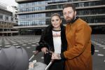 Amsterdam 28 februari 2019
Roxeanne Hazes en haar vriend Erik Zwennes achter de kinderwagen.