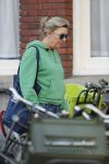 Amsterdam 27 februari 2019
Saskia Noort met haar hondje in Amsterdam zuid.