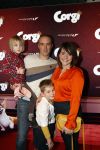 Amsterdam 10 februari 2019
Premiere Corgi in pathe arena. Sofie van den Enk met partner Andre van den Heuvel met zoon Magnus en dochter Reina