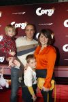Amsterdam 10 februari 2019
Premiere Corgi in pathe arena. Sofie van den Enk met partner Andre van den Heuvel met zoon Magnus en dochter Reina