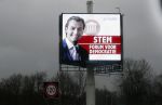 Amersfoort 14 maart 2019
Reclame abri naast A1 van Forum voor Nederland met Thierry Baudet.
