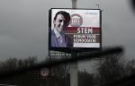 Amersfoort 14 maart 2019
Reclame abri naast A1 van Forum voor Nederland met Thierry Baudet.
