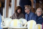 Amsterdam 27 februari 2019
Tom Egbers en zijn vrouw Janke Dekker op terras .