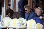 Amsterdam 27 februari 2019
Tom Egbers en zijn vrouw Janke Dekker op terras .