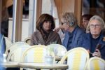 Amsterdam 27 februari 2019
Tom Egbers en zijn vrouw Janke Dekker op terras .