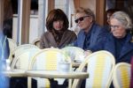 Amsterdam 27 februari 2019
Tom Egbers en zijn vrouw Janke Dekker op terras .