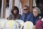 Amsterdam 27 februari 2019
Tom Egbers en zijn vrouw Janke Dekker op terras .