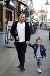 Amsterdam 14 februari 2019
Wesley Sneijder heeft een lunch gehad bij brasserie v Dam met zijn zoon Xess Xava en vrienden.