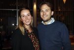 Nieuwegein 4 februari 2020
Premiere Heel Holland lacht in schouwburg de Kom. dochter Aad Ouborg met partner