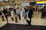 Schiphol 13 februari 2020
Bridget Maasland en Andre Hazes arriveren op schiphol nadat ze op curacao zijn geweest