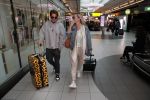 Schiphol 13 februari 2020
Bridget Maasland en Andre Hazes arriveren op schiphol nadat ze op curacao zijn geweest