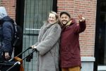 Amsterdam 30 januari 2020
Carolien Spoor en haar man John Karthaus achter de kinderwagen.