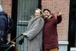 Amsterdam 30 januari 2020
Carolien Spoor en haar man John Karthaus achter de kinderwagen.