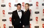 Hilversum 9 maart 2020
Uitreiking Buma awards in studio 21 op het mediapark. Davina Michelle en haar vriend Sebastiaan