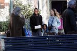 Amsterdam 7 februari 2020
Doutzen Kroes en haar man Sunnery James doen boodschappen met hun dochtertje op de cornelis schuytstraat
