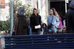 Amsterdam 7 februari 2020
Doutzen Kroes en haar man Sunnery James doen boodschappen met hun dochtertje op de cornelis schuytstraat